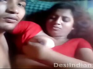 Desi Aunty Boobs Pressed Mouthful Deep-throated